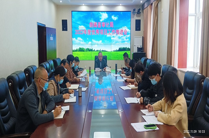 <font color='red'>剑阁县</font>审计局召开优秀审计项目推进工作会