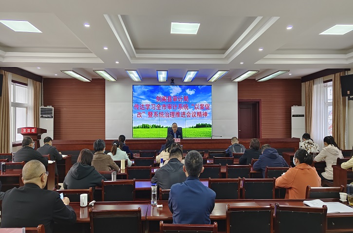 <font color='red'>剑阁县</font>审计局 扎实扛牢全面从严治党主体责任