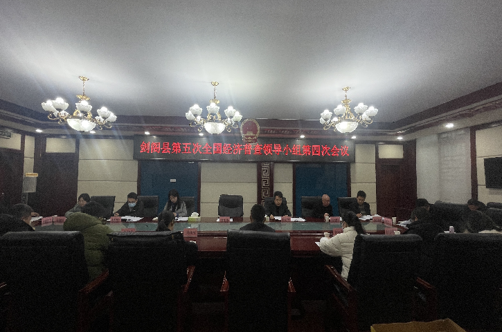<font color='red'>剑阁县</font>召开第五次全国经济普查领导小组第四次会议